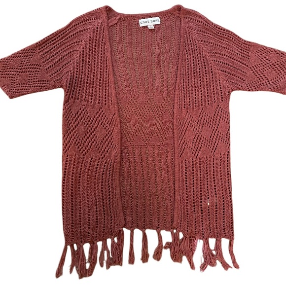 Open Knit Cardigan Sweater by Knox Rose size Small - Picture 4 of 7